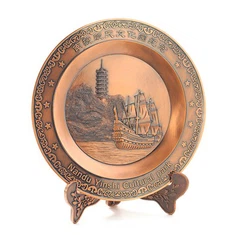 Plat Cenderamata Logam Plat Tembaga 3d